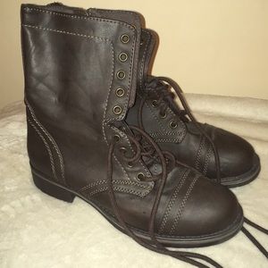 Mossimo Brown Faux Leather Boots